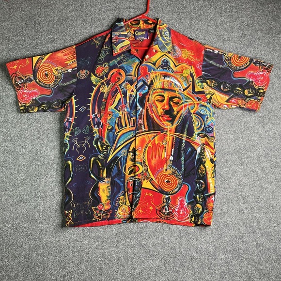 Vintage‎ 90s Carlos By Carlos Santana Shaman Shirt Dragonfly Psychedelic Mens XL - Picture 1 of 10